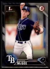 2016 Bowman Draft SILVER Easton McGee Tampa Bay Rays #BD-28 34/499