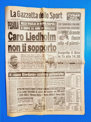 Gazzetta Dello Sport Du 7 Février 1984 - Roma, Liedholm, Rivera, JO Sarajevo - Original