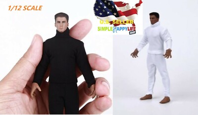 1/12 white black Tights Bodysuit for 6'' figure PHICEN TBLeague TM01A TM02A  USA 