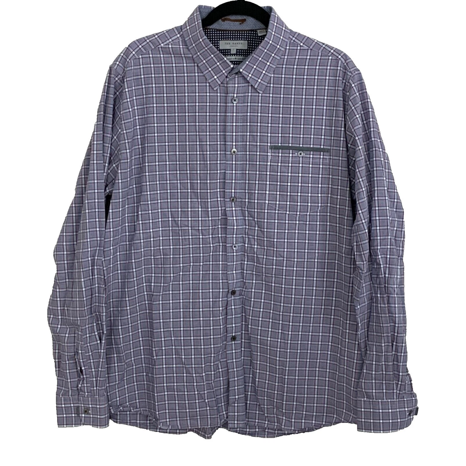 Cuadros Ted Baker 100% Algodón Camisas de vestir para hombres