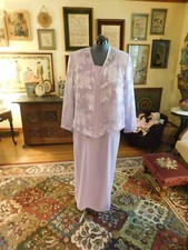 "R M RICHRDS" LIGHT LAVENDER MOTHER/FORMAL GOWN JACKET S 14