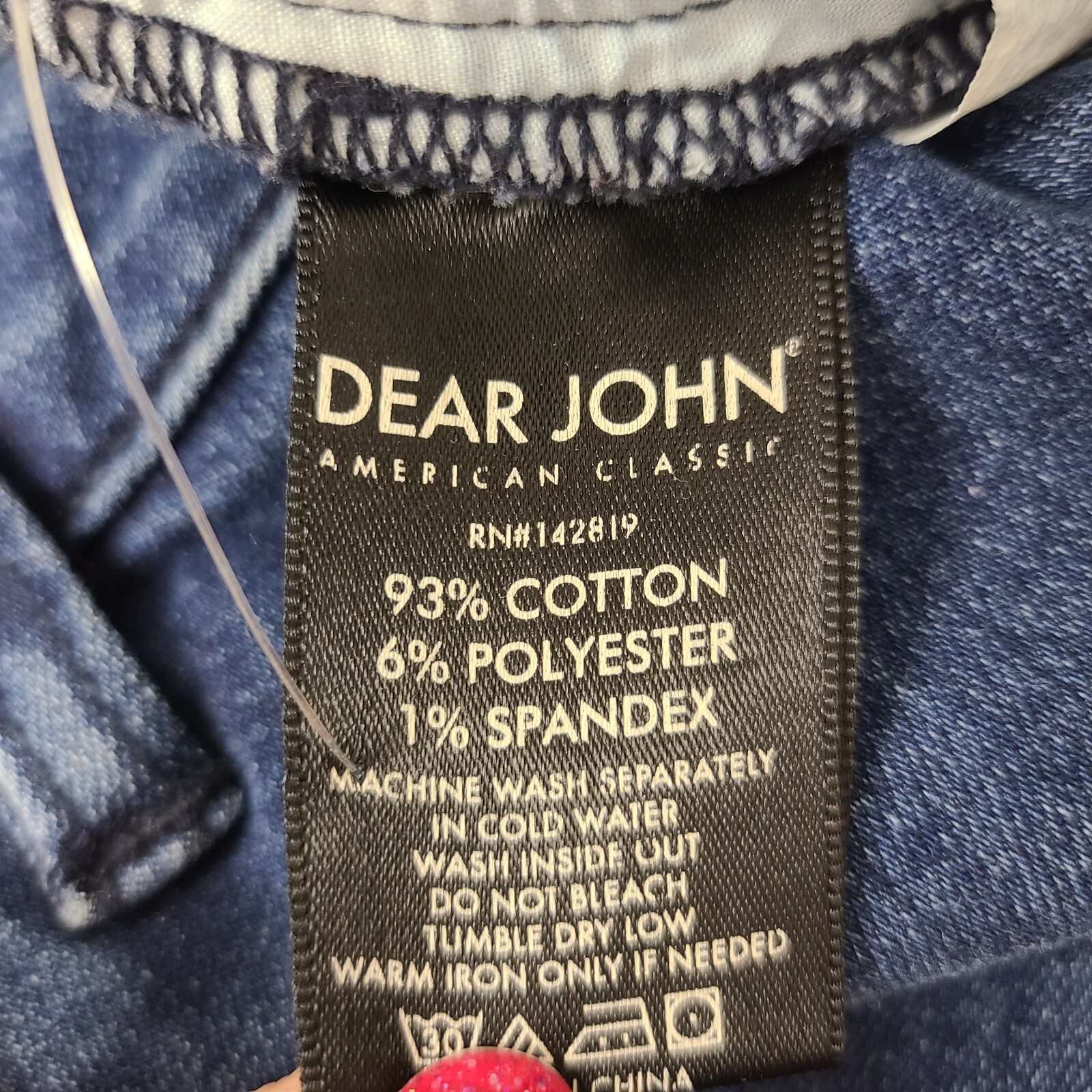 Dear John Distressed Patchwork Comfort Skinny Jea… - image 8