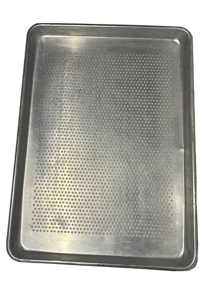 Commercial Grade Bakery Perforated 12 7/8x 17 Half Size Sheet Pans Baking