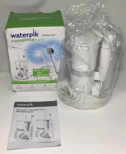*OPEN BOX* Waterpik Sonic 5.0 Complete Care H20 Flosser & Toothbrush - WHITE