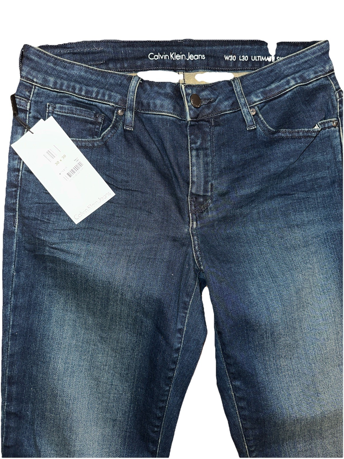 Calvin Klein Women’s Jeans Size 30 Blue Denim NWT thumbnail 2