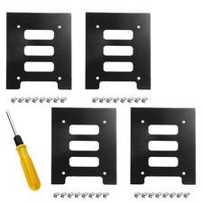 4 PCS SSD Bracket 2.5 To 3.5 Adapter HDD Holder Metal Mounting Bracket Kit