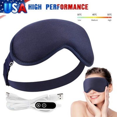 Cordless Heated Eye Mask for Dry Eyes Electric Warm Compress for Fast Eye Relie