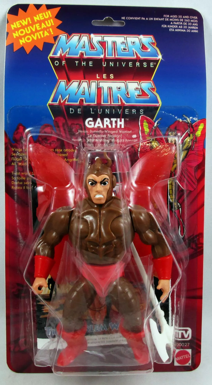 Figurine Garth humanoïde Masters of the Universe Barbarossa Art carte Europe pour collectionneur