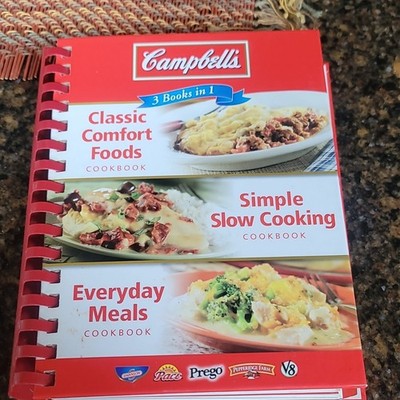 Campbell's 3 Books in 1 Cookbook Classic Comfort Foods Slow Cooking Meals