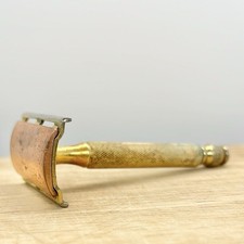 Vintage Gillett Gold & Copper Safety Razor