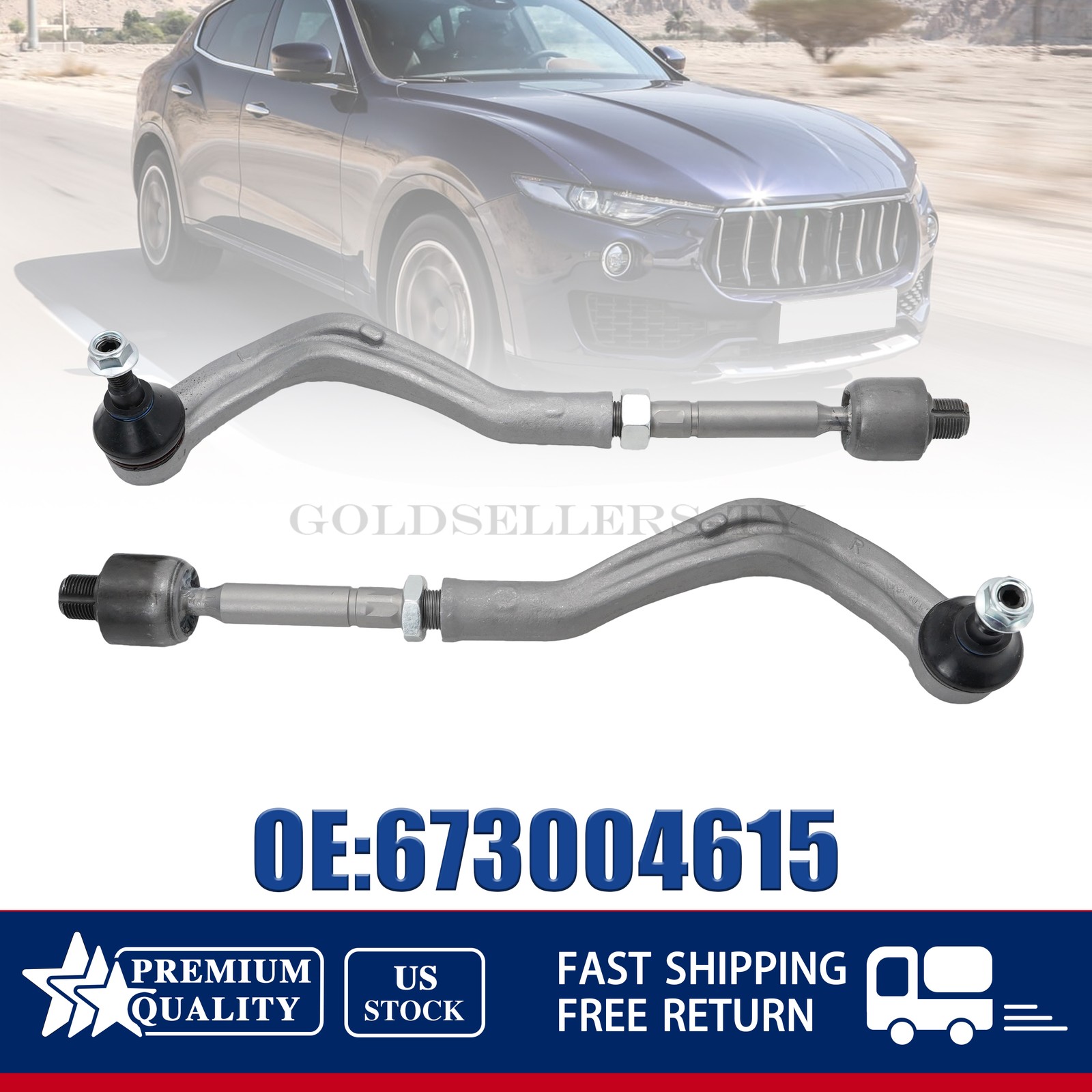 NEW Left Right Inner & Outer Tie Rod End For Maserati Levante 673004615