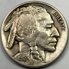 1918 BUFFALO NICKEL. BEAUTIFUL FULL HORN AU DETAILS EARLY CIRCULATED COIN!
