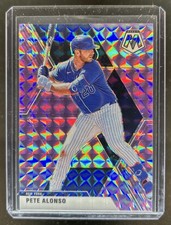 2020 Chronicles Pete Alonso Mosaic Purple Prizm #/49 Mets
