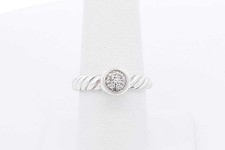 David Yurman Cable Sterling Silver Ring 4.9 Grams Size 7 Eb1125lxzdu