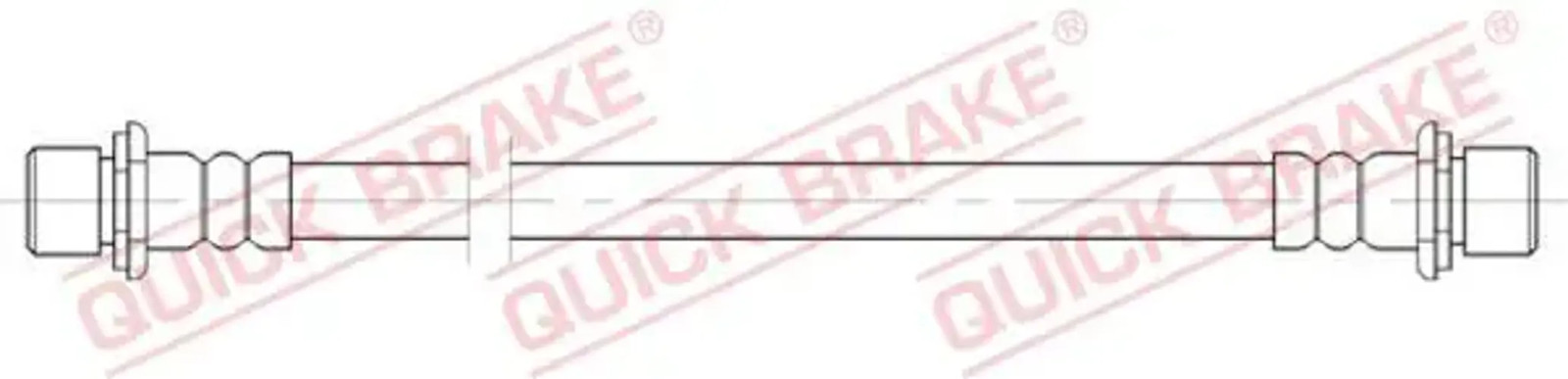 Flexible brake hose with internal thread 25.081 QUICK BRAKE for TOYOTA AURIS