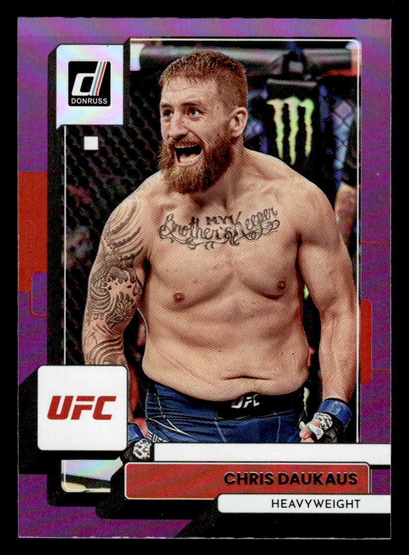 2023 Donruss UFC #168 Chris Daukaus Purple