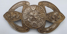 Vtg Womens Large Hair Clip w/ Intricate Celtic Inspired Designs