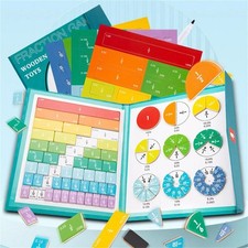 Magnetic Fractions Demonstration Book 102-Piece Set of Magnetic Fraction Tiles