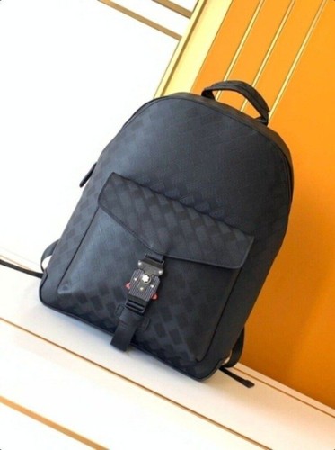 New Mon Exquisite MB Men Black Leather Backpack Top Quality Fashion #6078-1 US