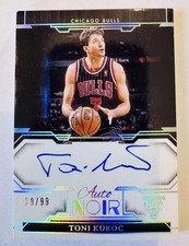 Toni Kukoc 2023-24 Panini Noir Auto Noir Colour Autograph Auto /99