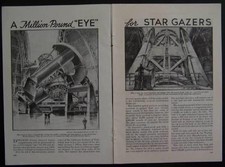 1937 Mount Palomar Telescope Observatory vintage Construction pictorial