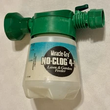 VTG MIRACLE GRO No-Clog-4 in 1 Grow Feeder Garden Lawn Sprayer Hose Attachment!