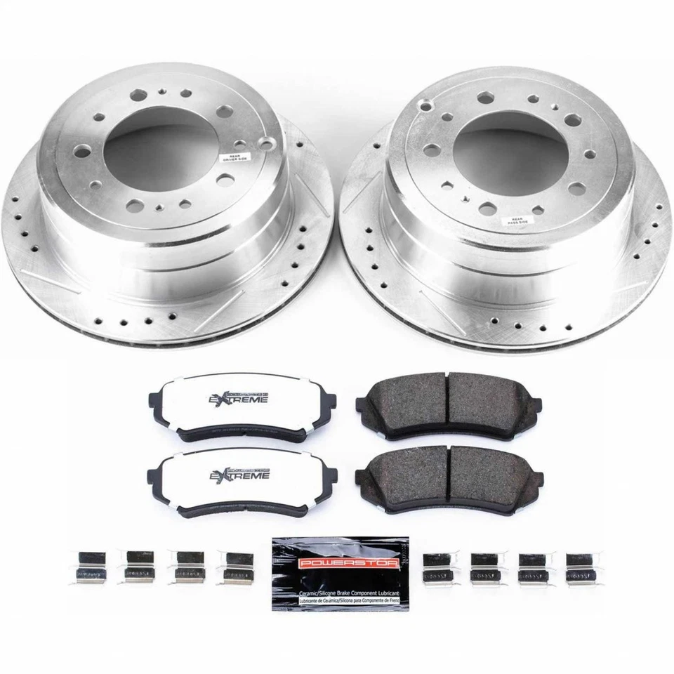 Power Stop Brake Kit For Toyota Land Cruiser 1998-2007 Rear Z36 Truck & Tow Foto 2 de 4