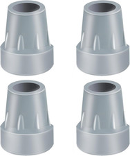 Crutch Tips, 4 Pack 7/8 Inch Heavy Duty Rubber Crutch Tips Rubber Cane Tips Repl