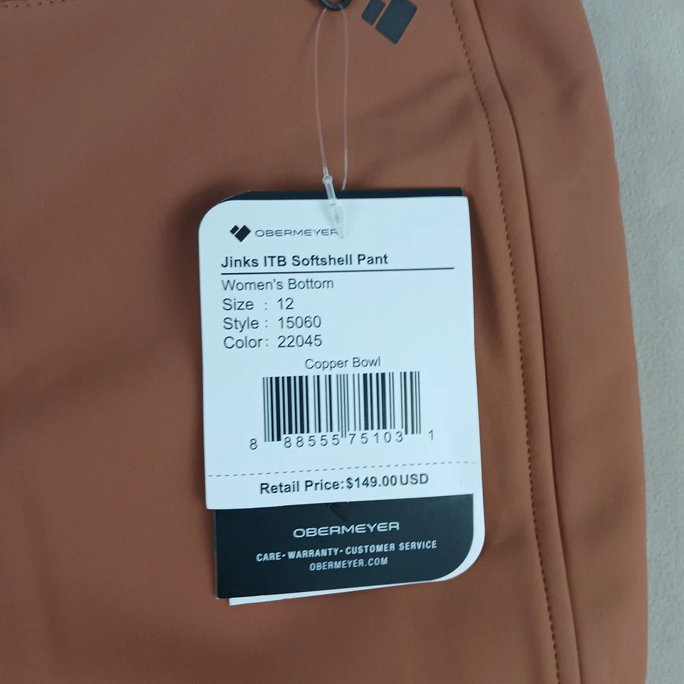 Obermeyer размер 12 Jinks ITB мягкая подкладка брюки меди 30 x 28 новый с Ярлыками - Изображение 2 из 4