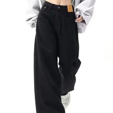 High Waist Straight Leg Jeans Women's Loose Wide Leg Pants Spring Autumn Versati