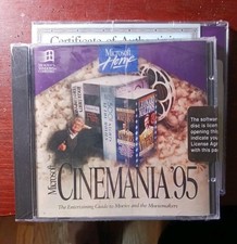 Microsoft Cinemania '95 CD-ROM, 1994, Windows NEW MINT SEALED VINTAGE CDROM