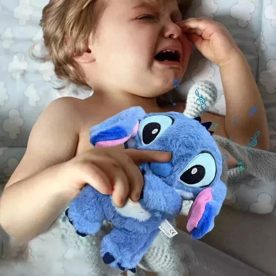 Juguete de peluche Kawaii Stitch Sleep - Música tranquila, luces y efecto de respiración HISTORIA Foto 4 de 4