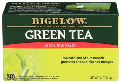 BIGELOW TEA GRN MANGO 20BG 0.91 OZ PACK OF 3