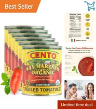 Organic San Marzano Whole Peeled Tomatoes 28 Oz 6 Pack Italian Gourmet