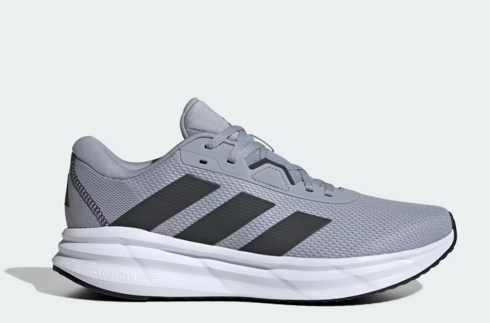 Adidas Galaxy 7 M Halo Silver Carbon Core Black Men Road Running Shoes ID8754