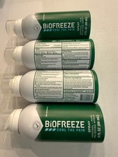 Biofreeze Pain Relief Spray 3 oz 4 Pack Menthol Muscle Joint Arthritis