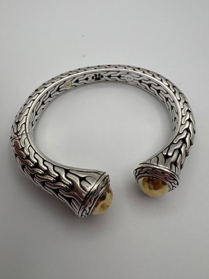John Hardy Palu Oval Cuff Hinged Bracelet, Fine Jewelry Stamped 'M'
