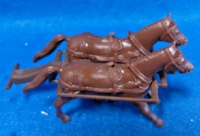 Classic Toy Soldiers/Marx Reissue Wagon Hitch w/ Horses  & Accessories (54MM)