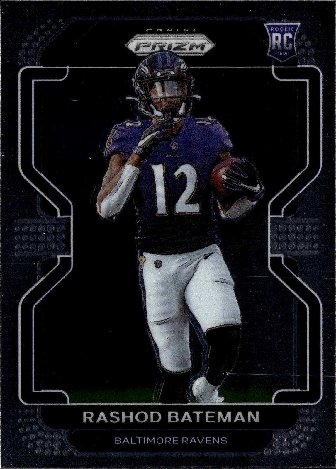 2021 Panini Prizm Rashod Bateman Rookie Card #340