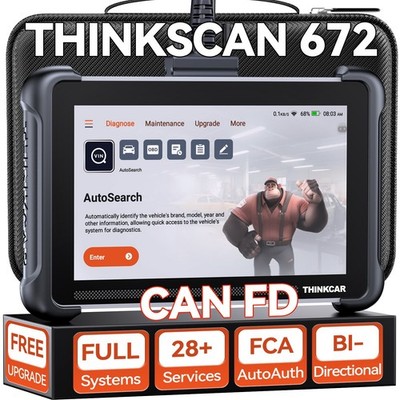 ThinkScan 672 Full System Diagnostic OBD2 Scanner IMMO ABS Active Test Scan Tool