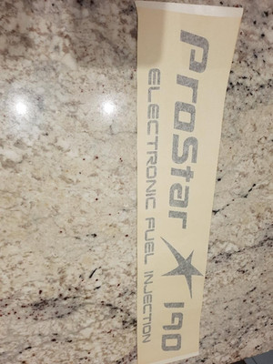 Mastercraft Boat Rear Side decal Prostar 190 Pro Star 190  BLACK set of 2