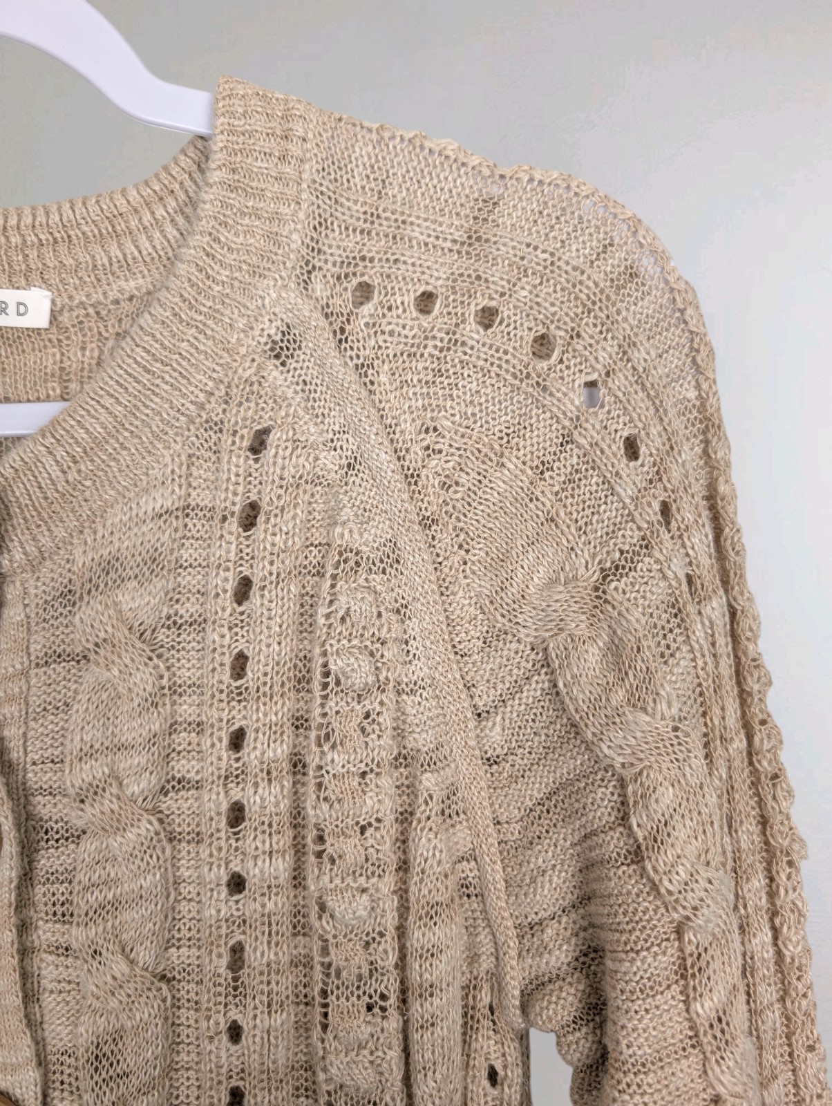 Veronica Beard Ayeka Cable Knit Button Cardigan S… - image 7