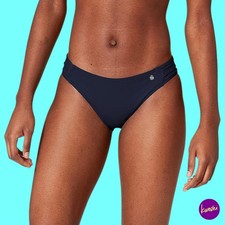 S.OLIVER Women's Bikini Bottoms, Slip Fit Microfibre, Marine Navy, UK 8  EU 36