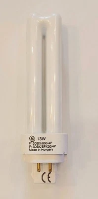 General Electric Biax D/E 13W 830 G24q-1. 4 Pin - Imagen 1 de 2
