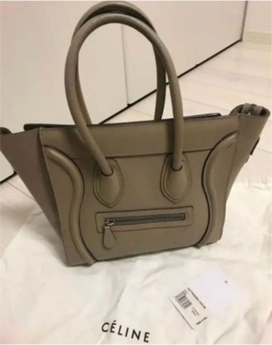 CELINE Luggage Bag Beige Size N/A Pre-owned From Japan