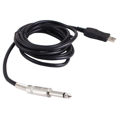 USB To USB 6.3mm Link Cable Adapter PC Record USB Guitar Cord For Guitar Bass