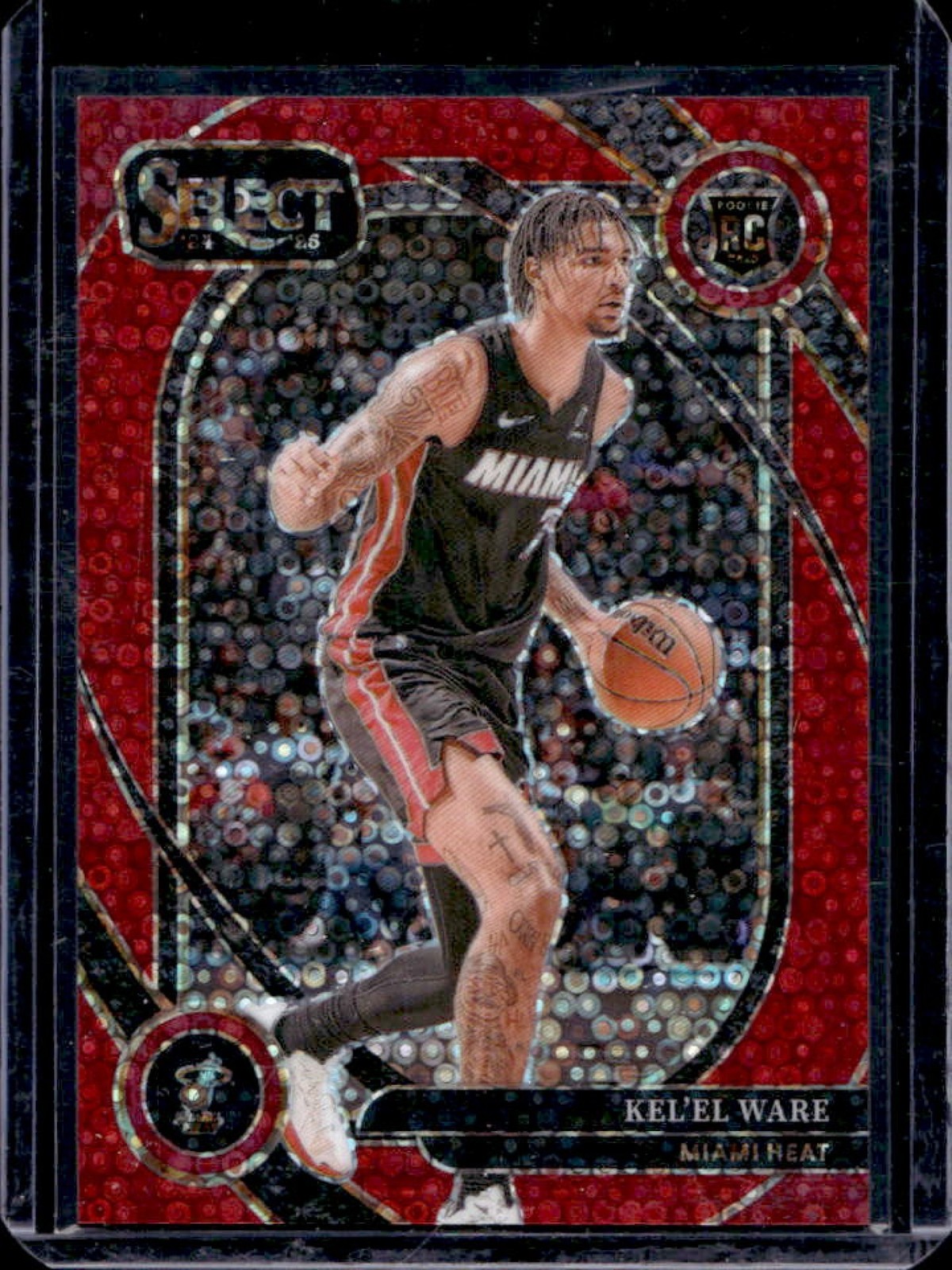 2024-25 Select Kel'el Ware Courtside RC Red Disco Prizm #14/49 Heat