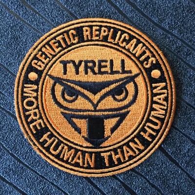 Blade Runner Tyrell gestickter Bügelbild Patch. Größen klein und groß.