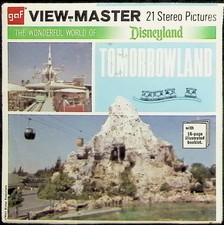 Disneyland Tomorrowland 3d View-Master 3 Reel Packet Edition "E" - Full Color