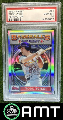 Todd Zeile PSA 10 1993 Topps Finest Refractor St. Louis Cardinals #21 9867